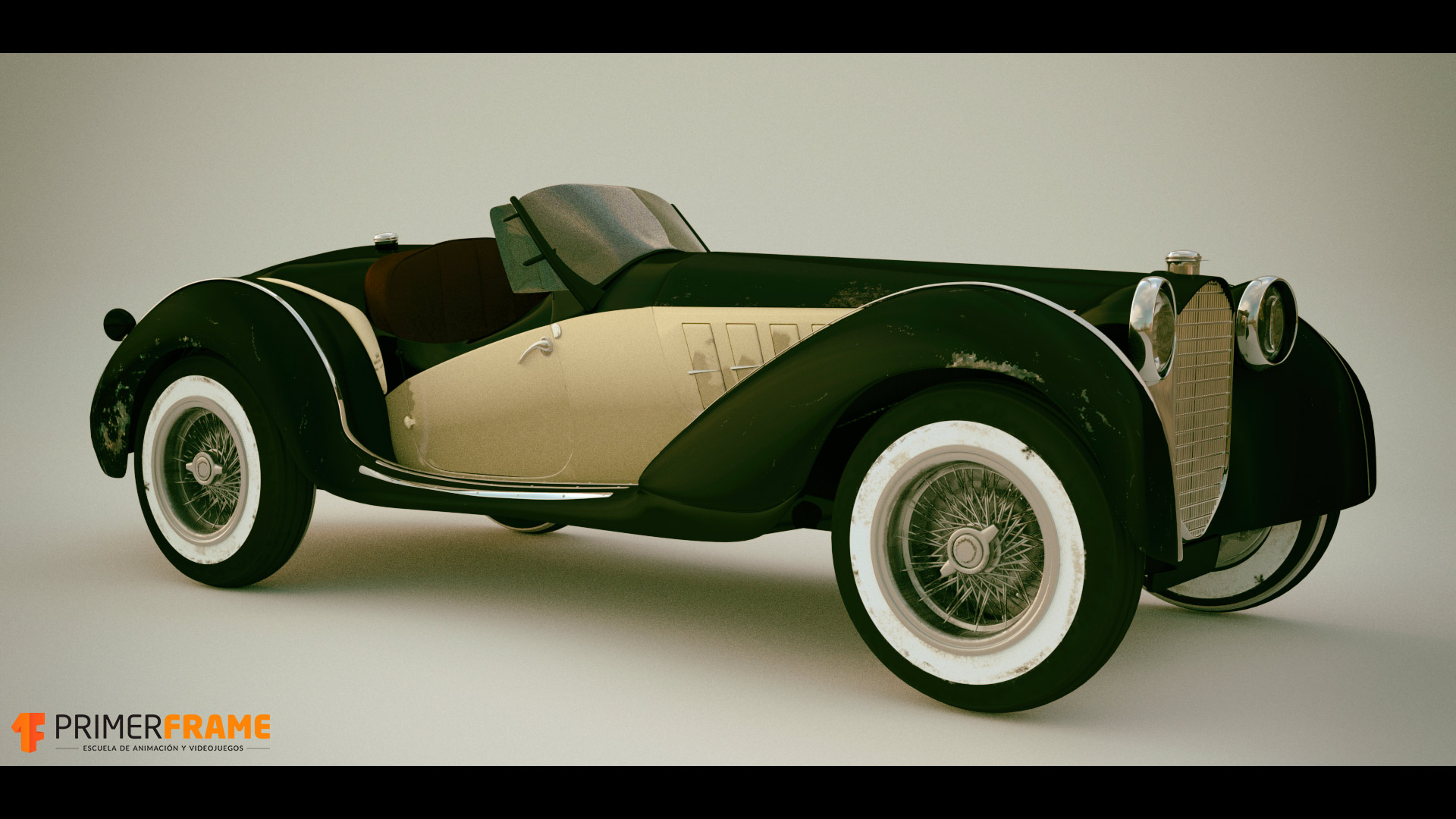 vehiculo modelado 3d